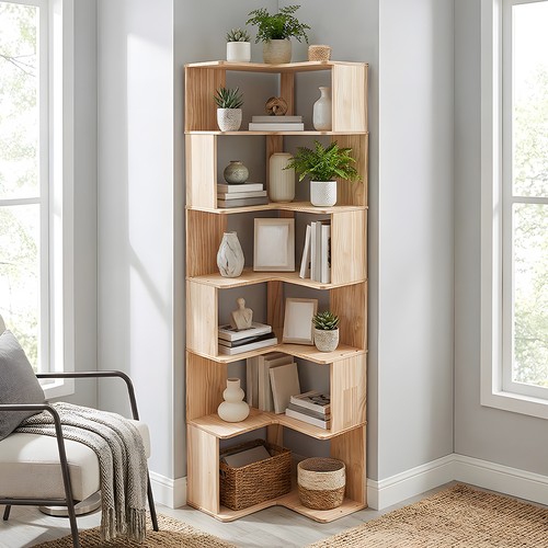 Tier floor corner - 6-tier,