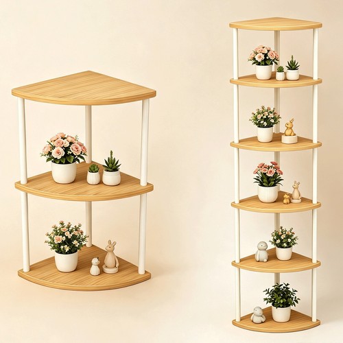 Corner shelf stand tier - corner,