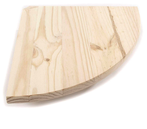 Wood corner shelf 19cm - 19cm, wooden