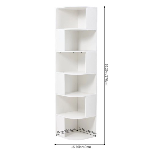 Tier shaped corner storage - 6,