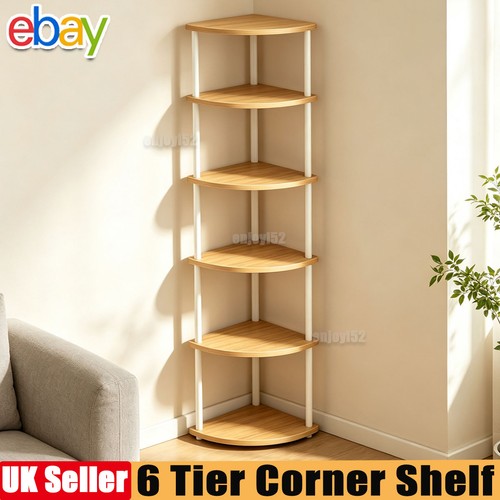 Tier vertical corner shelf - 6,
