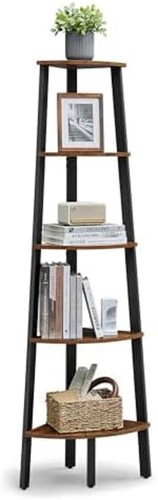 Corner bookcase tier shelf - bookcase,