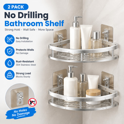 Corner shower caddy - shower,