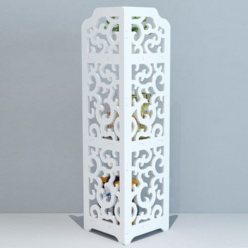 White corner shelves free - white,