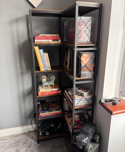 Tall corner bookcase - tall,