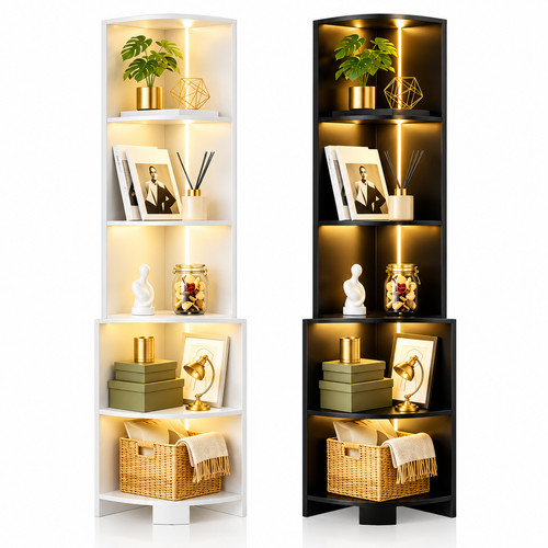 Tier corner shelf unit - 5,