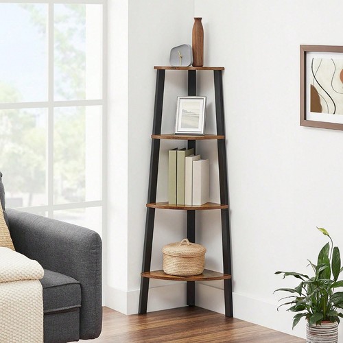 Corner shelf bookcase 4 - corner, tier