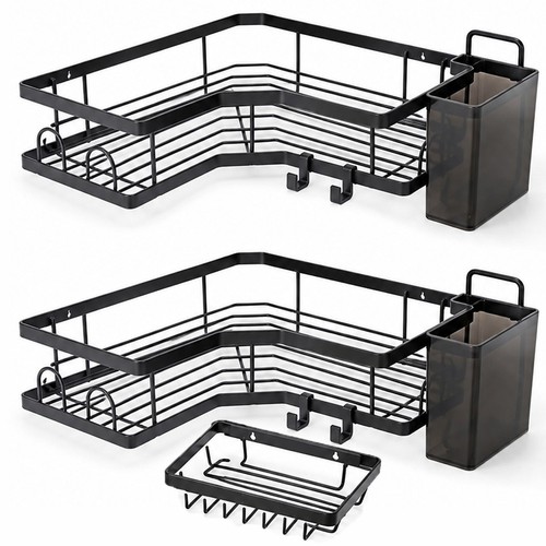 Corner shower caddy set - shower, set,