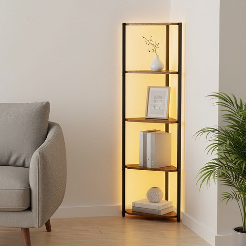 Tier led corner shelf - corner,
