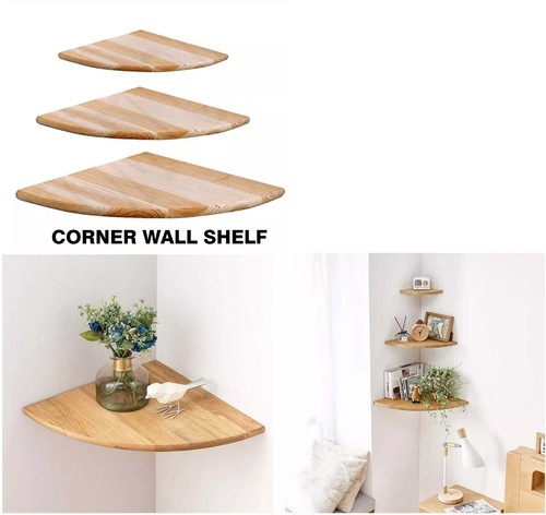 Corner storage shelf natural - shelf,