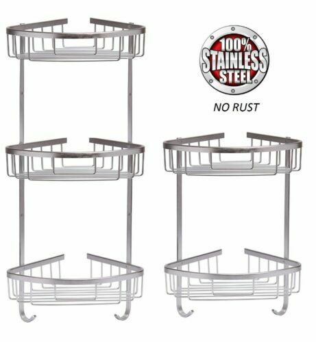 Stainless steel corner shower - steel,