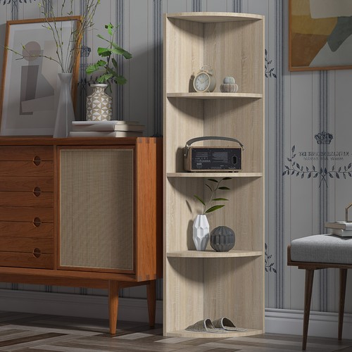 Modern tier corner bookshelf - modern, 4
