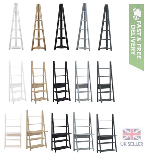 Ladder bookcase shelf unit 4 - bookcase,