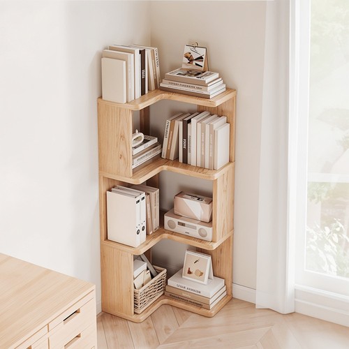 Corner shelf bookcase storage - corner,