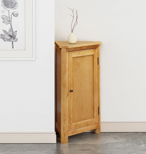 Corner storage cupboard - storage, oak
